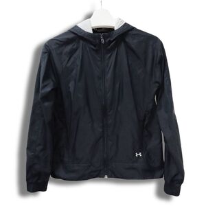 Under Armour Black Hooded Jacket Windbreaker